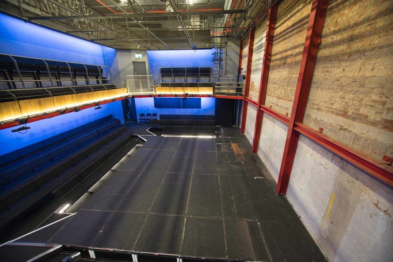 Park 200 Theatre Space from the upstairs seating bank