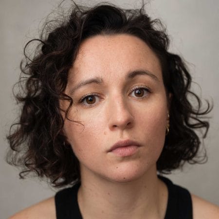 A headshot of actor Sally Paffett.